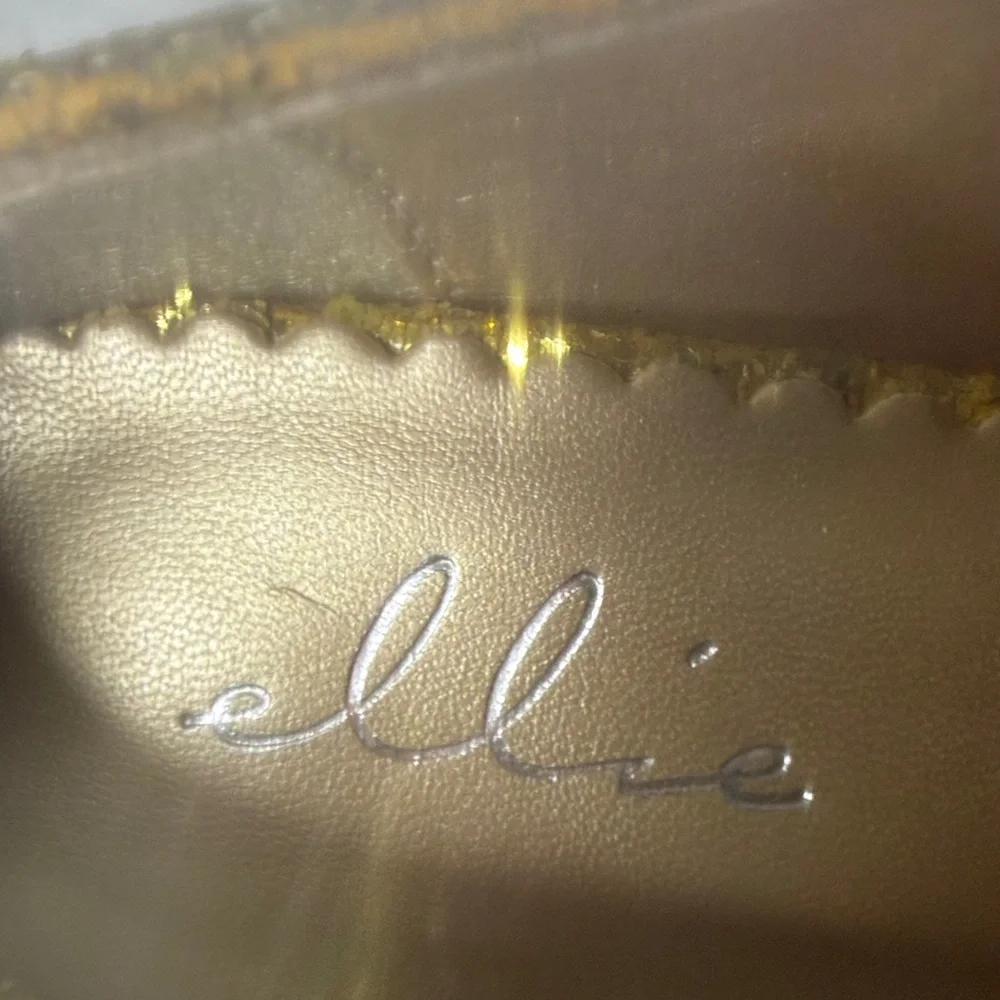 Ellie Platform Double Strap Glitter Mary Jane Size 8